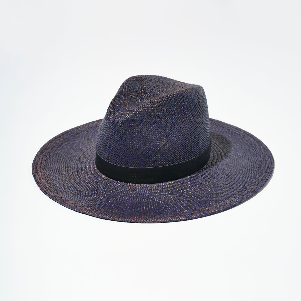 Blue Black straw hat Stratton Campaign Style Straw Hat | Curtis Blue Line main image 2