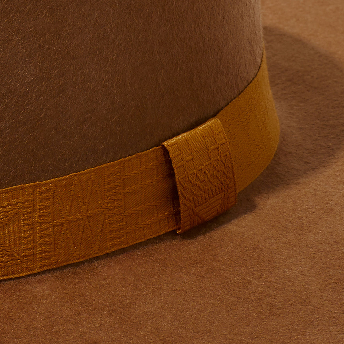 Stylish brown boater 100%wool hat new Harvey Amber | Women main image 4
