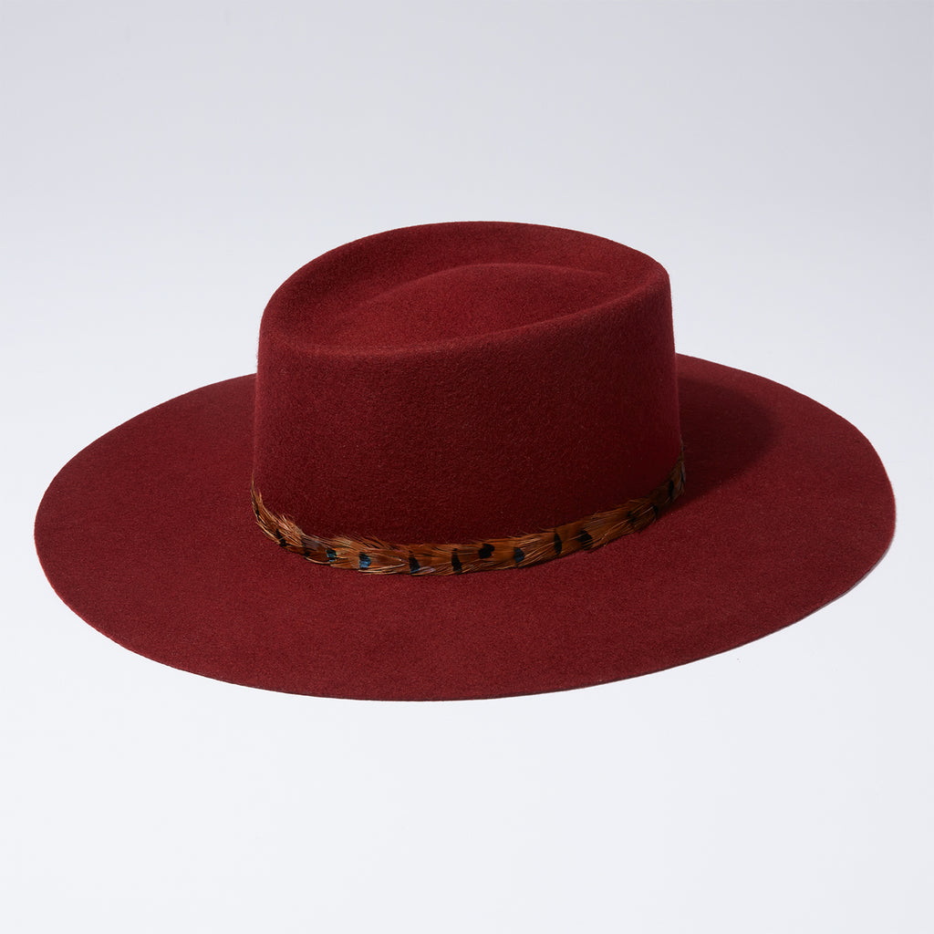 The Boater | Tibetan Red