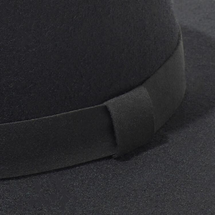 Custom ribbon trim for custom hat. Suede trim ribbon in Jet Black custom color. Build your own hat.